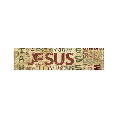 Religious Word Of God Print Bed Runner