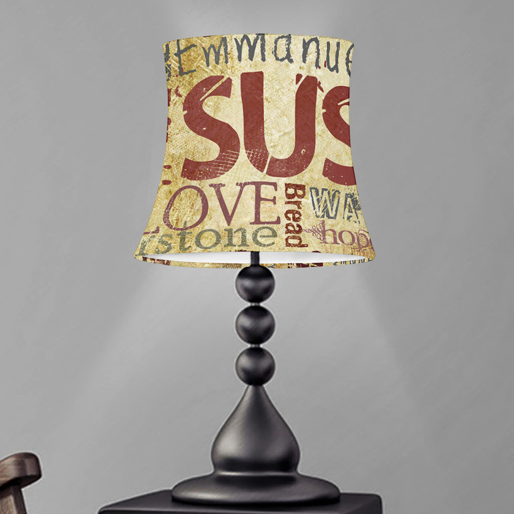 Religious Word Of God Print Bell Lamp Shade