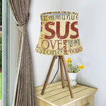 Religious Word Of God Print Bell Lamp Shade