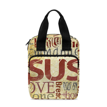 Religious Word Of God Print Bible Tote Bag