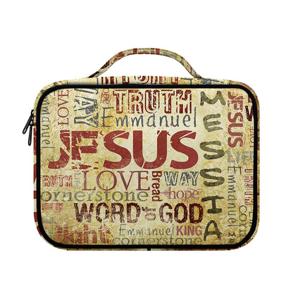Religious Word Of God Print Briefcase Bible Bag