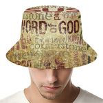 Religious Word Of God Print Bucket Hat