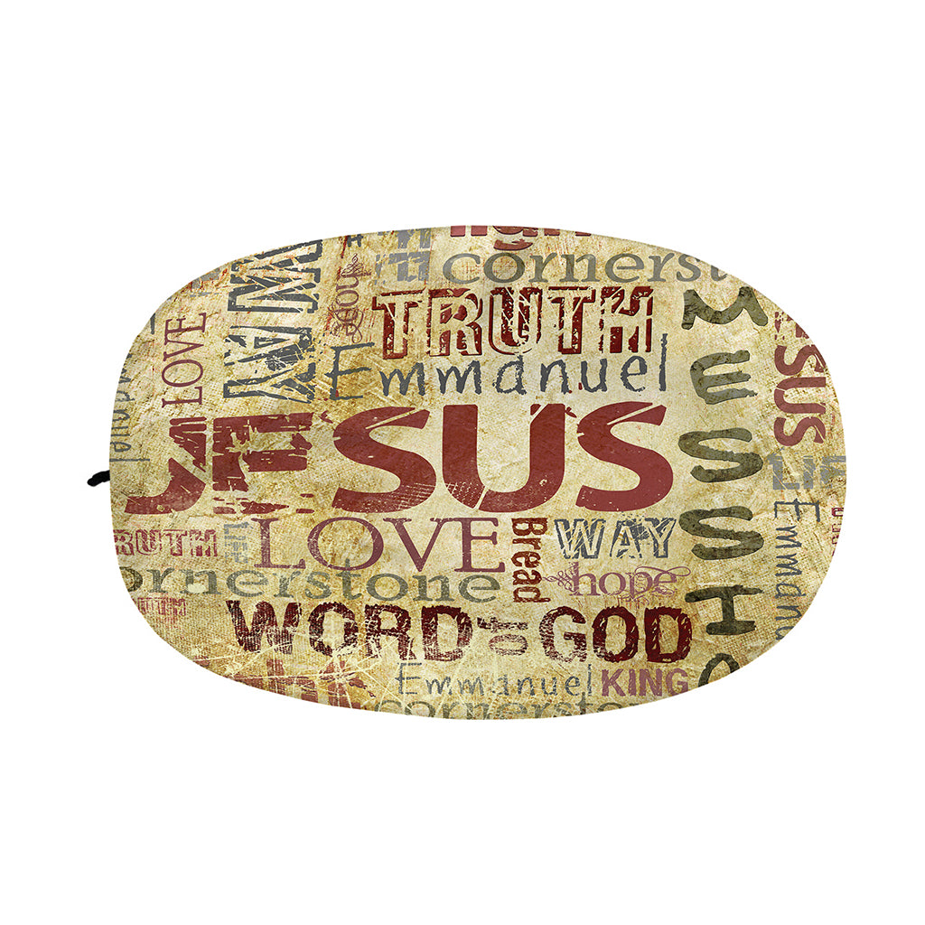 Religious Word Of God Print Car Side Mirror Covers