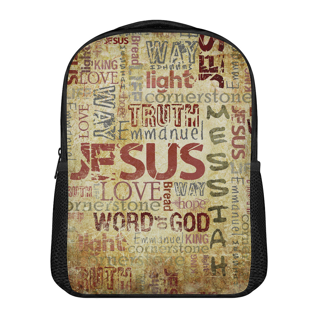 Religious Word Of God Print Casual Backpack