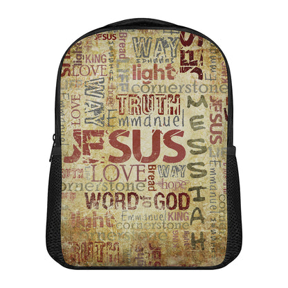 Religious Word Of God Print Casual Backpack