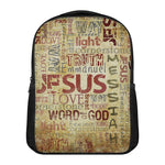 Religious Word Of God Print Casual Backpack