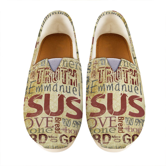 Religious Word Of God Print Casual Shoes