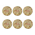 Religious Word Of God Print Coaster Set
