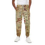 Religious Word Of God Print Cotton Pants