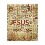 Religious Word Of God Print Curtain