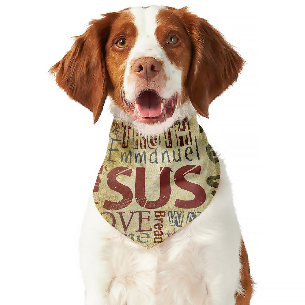 Religious Word Of God Print Dog Bandana