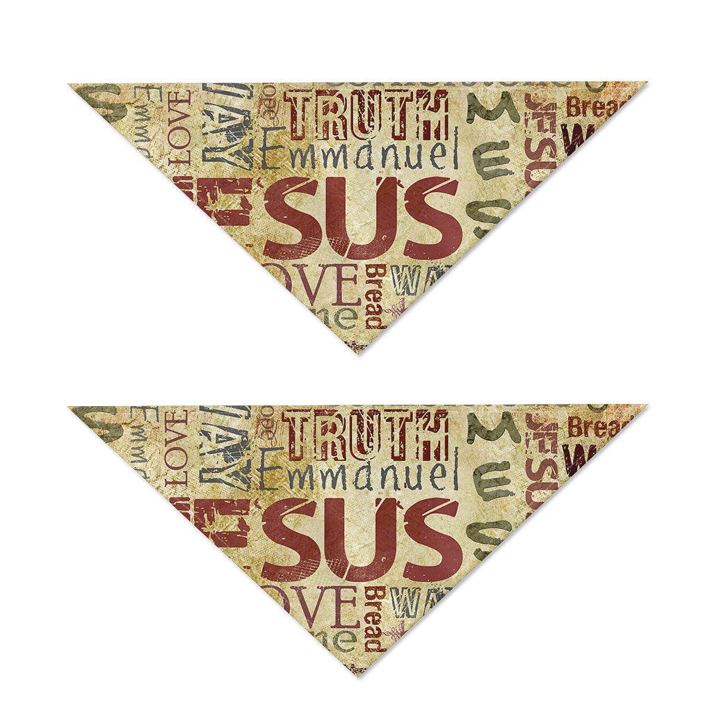 Religious Word Of God Print Dog Bandana