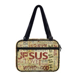 Religious Word Of God Print Double Strap Bible Bag