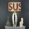 Religious Word Of God Print Drum Lamp Shade