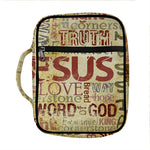 Religious Word Of God Print Front Pocket Bible Bag