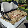 Religious Word Of God Print Golf Cart Seat Cover