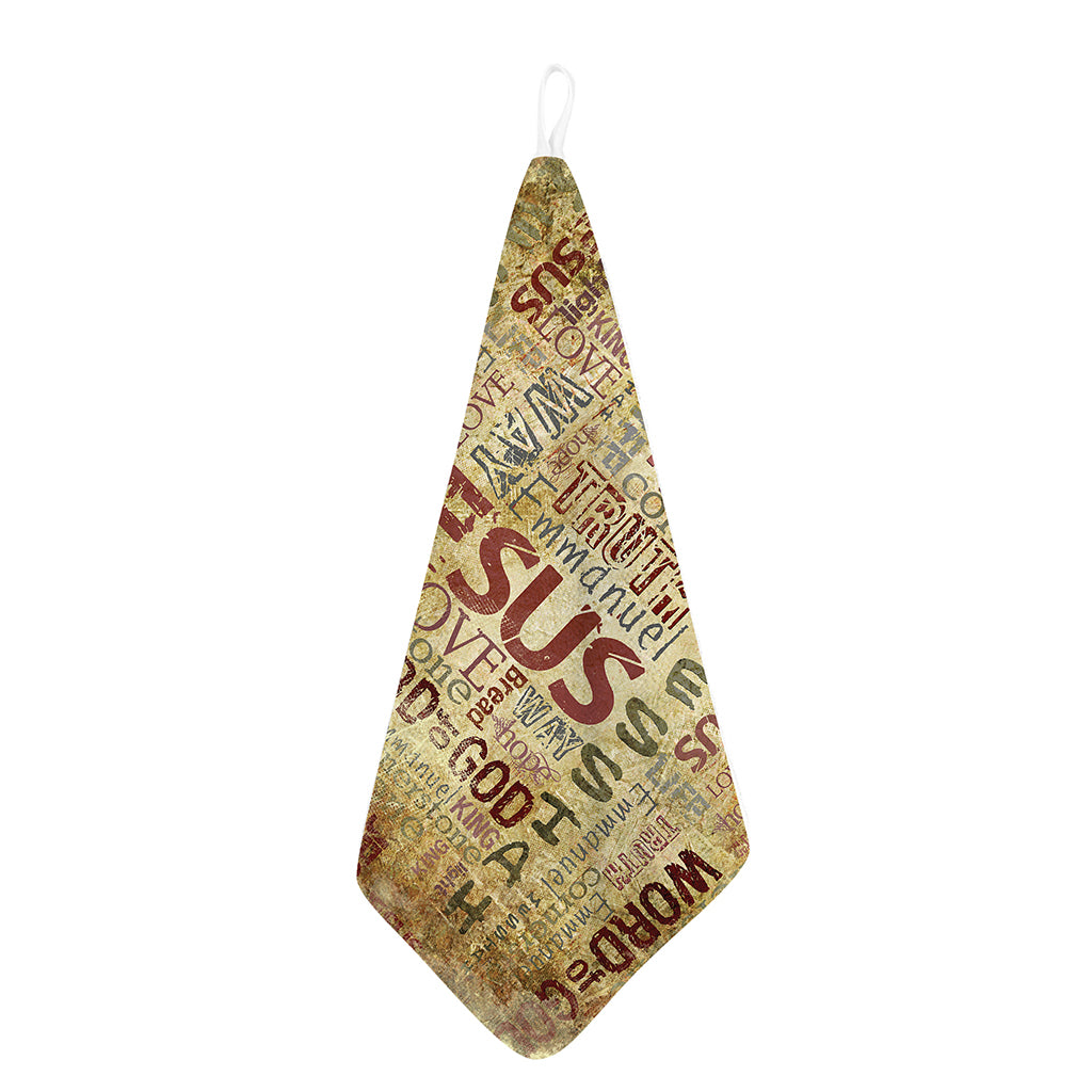 Religious Word Of God Print Hand Towel
