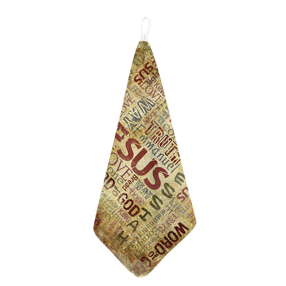 Religious Word Of God Print Hand Towel