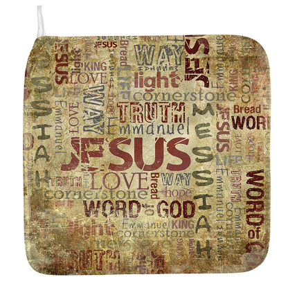 Religious Word Of God Print Hand Towel