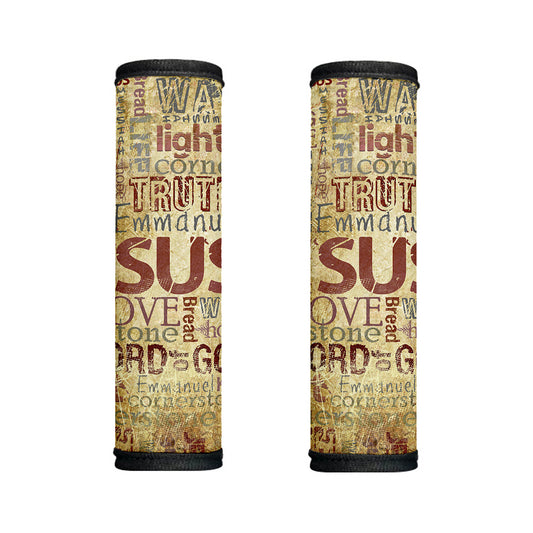 Religious Word Of God Print Handle Covers