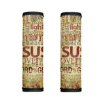 Religious Word Of God Print Handle Covers