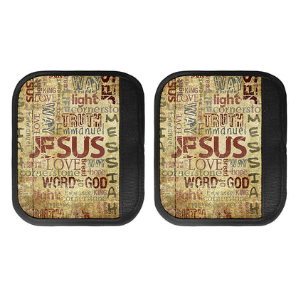 Religious Word Of God Print Handle Covers