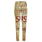 Religious Word Of God Print High-Waisted Pocket Leggings