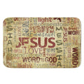 Religious Word Of God Print Indoor Door Mat