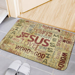 Religious Word Of God Print Indoor Door Mat