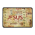 Religious Word Of God Print Kitchen Mat