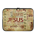 Religious Word Of God Print Laptop Sleeve