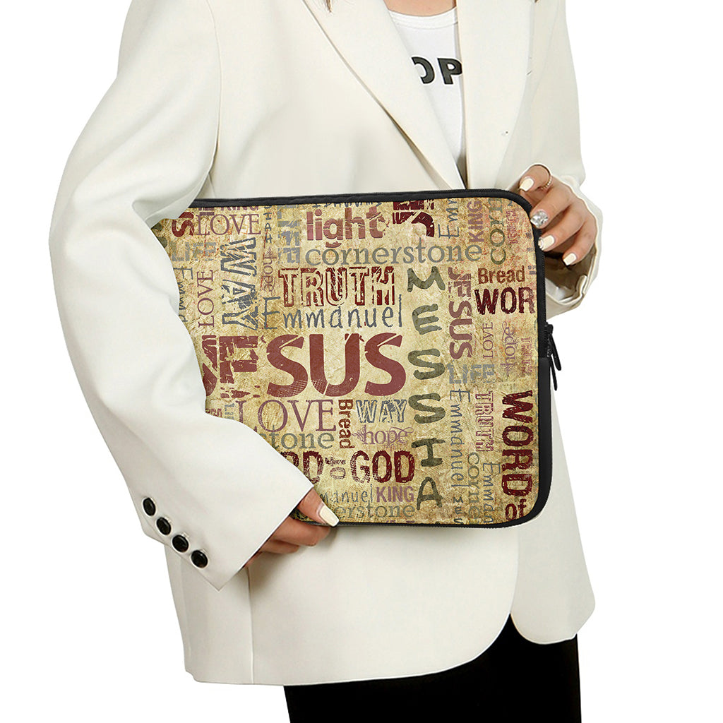 Religious Word Of God Print Laptop Sleeve
