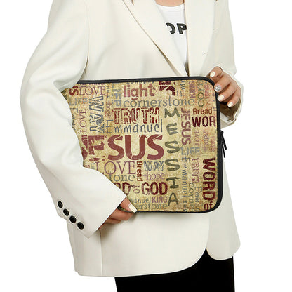 Religious Word Of God Print Laptop Sleeve