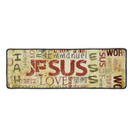 Religious Word Of God Print Long Kitchen Mat