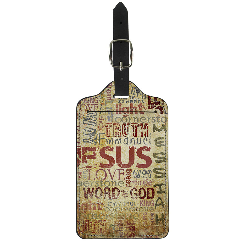 Religious Word Of God Print Luggage Tag