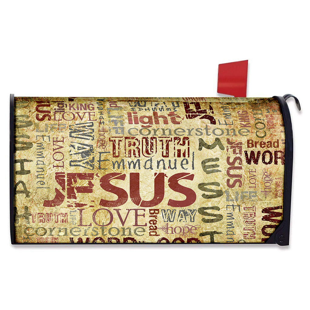 Religious Word Of God Print Mailbox Cover