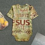 Religious Word Of God Print Men's Bodysuit