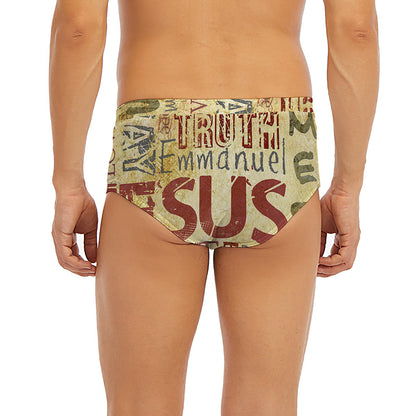 Religious Word Of God Print Men's Briefs