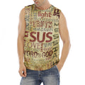 Religious Word Of God Print Men's Fitness Tank Top