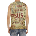 Religious Word Of God Print Men's Fitness Tank Top
