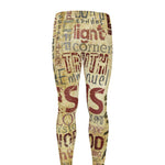 Religious Word Of God Print Men's leggings