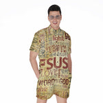 Religious Word Of God Print Men's Rompers