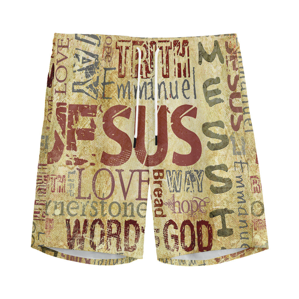 Religious Word Of God Print Men's Sports Shorts