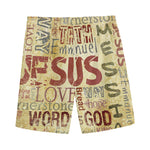 Religious Word Of God Print Men's Sports Shorts