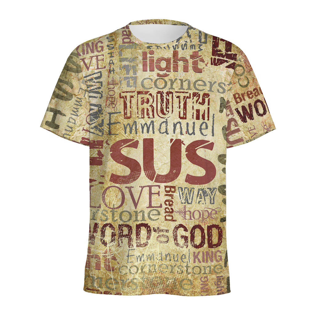 Religious Word Of God Print Men's Sports T-Shirt
