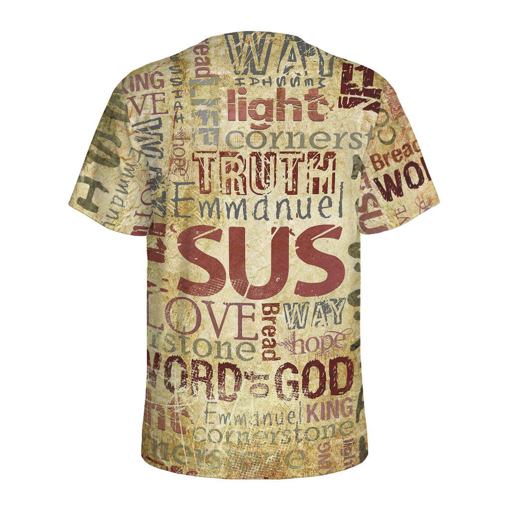 Religious Word Of God Print Men's Sports T-Shirt