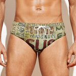 Religious Word Of God Print Men's Swim Briefs