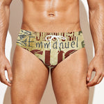 Religious Word Of God Print Men's Swim Briefs