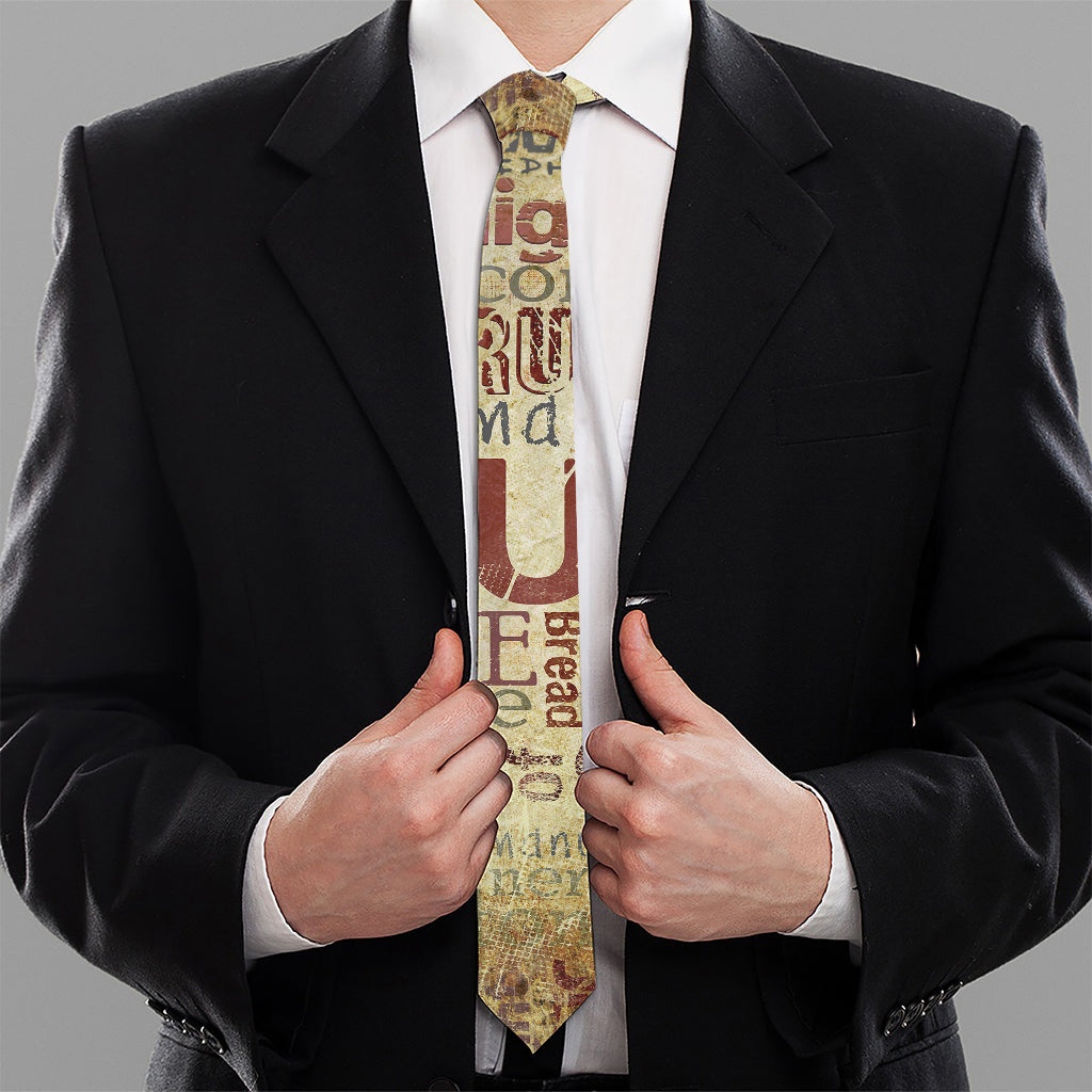 Religious Word Of God Print Necktie