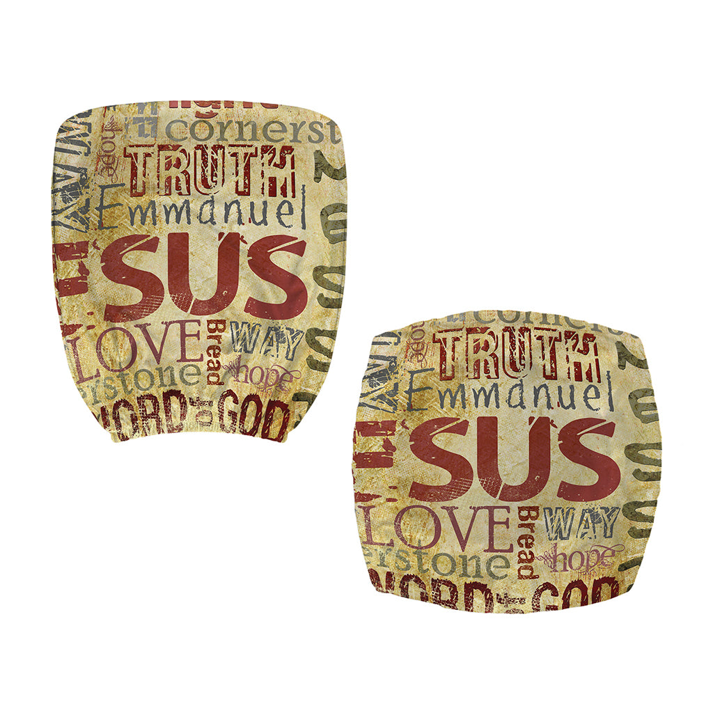 Religious Word Of God Print Office Chair Cover